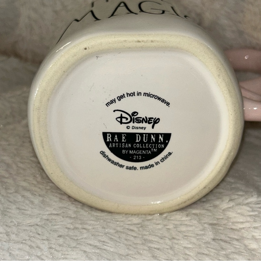 Rae Dunn Disney Pixie Magic Mug Tinker Bell Pink Handle - Picture 11 of 11